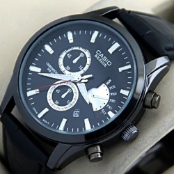 Casio Beside Black Case Black Dial Watch